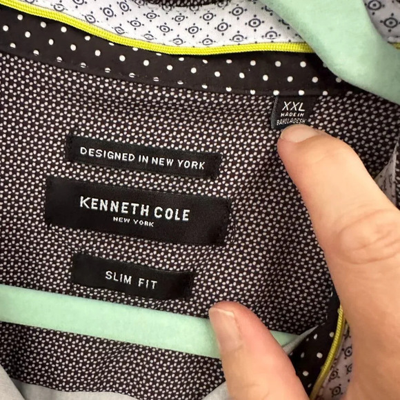 Kenneth Cole Men's Collared Shirt Size XX-Large - Picture 3 of 7